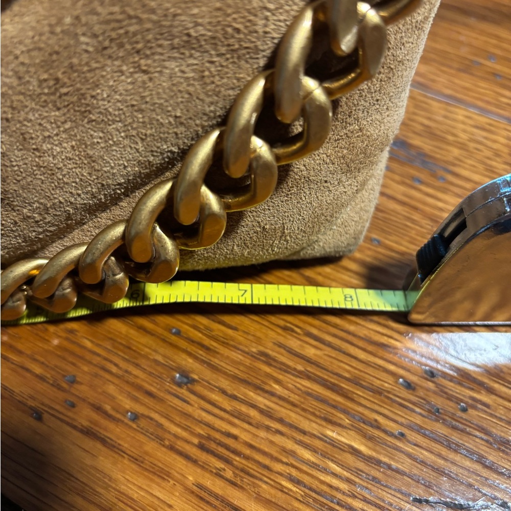 Rebecca Minkoff Tan Crossbody Bag with Gold Chain - Picture 15 of 15